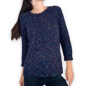 Madewell Softfleck Sweater - Navy Multi